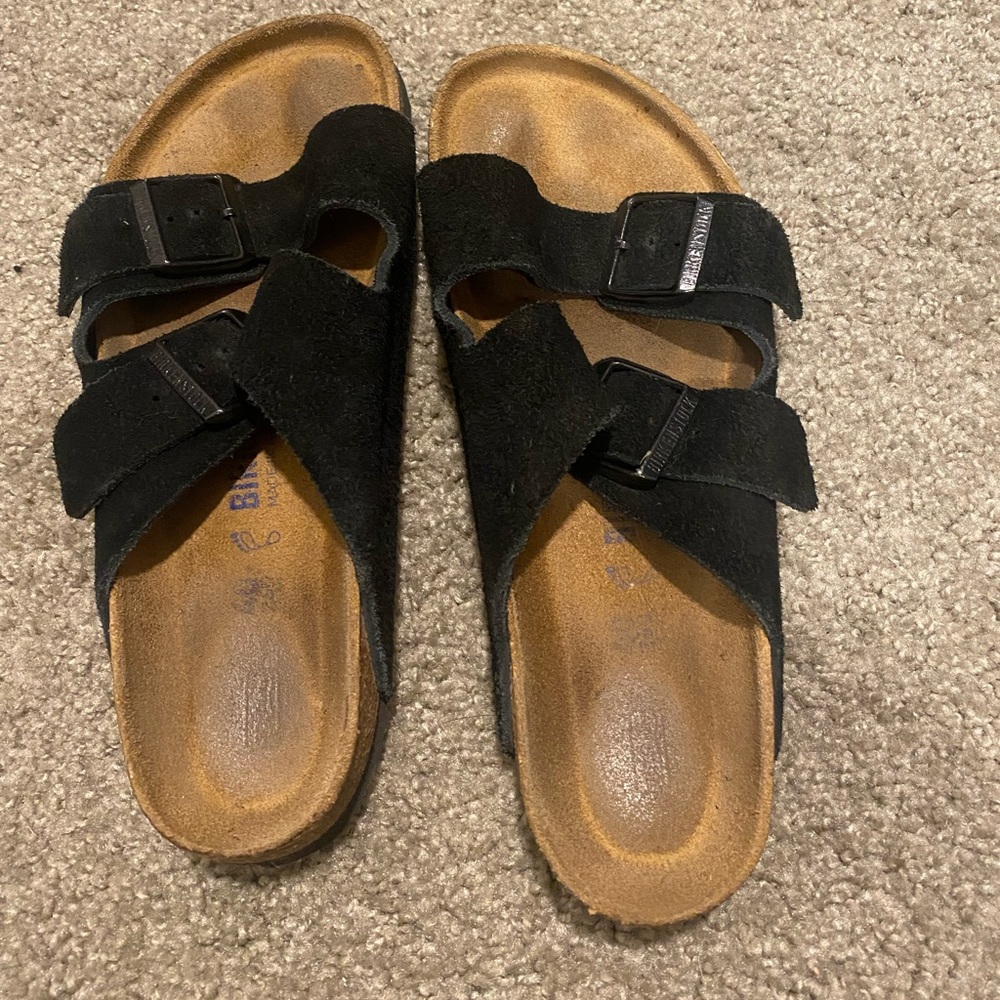 Birkenstocks Arizona Soft Footbed Suede Leather